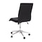 Flash Furniture Black Mid-Back Armless LeatherSoft Office Chair GO-21111-BK-GG - alternate 7